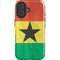 Ghana Flag Distressed iPhone 16 Magsafe Impact Case